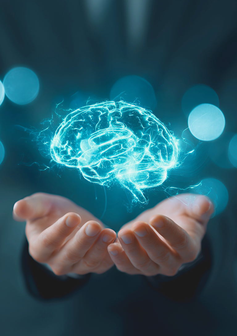 Un cerveau entre deux mains